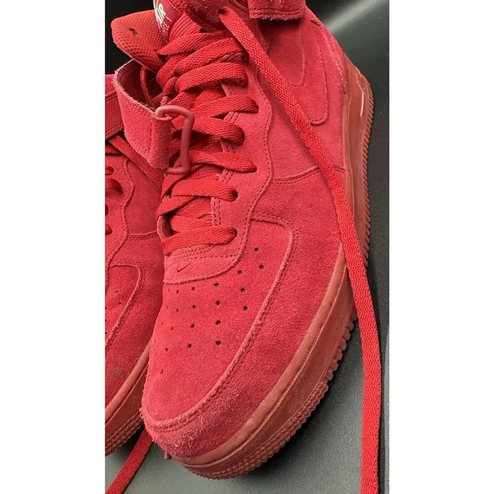 Size 11.5- Nike Air Force 1 Mid '07 Red October 2016 Rare